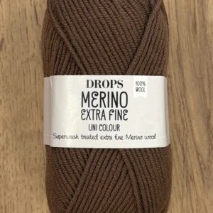 DROPS Merino Extra Fine uni colour, 49 коричневый
