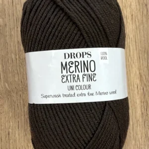 DROPS Merino Extra Fine uni colour, 09 темно-коричневый