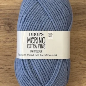 DROPS Merino Extra Fine uni colour, 19 голубой