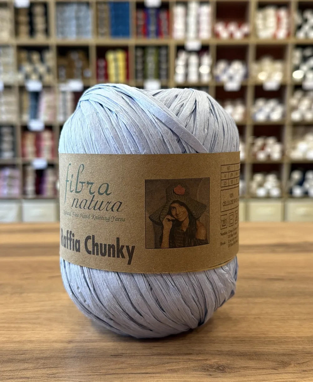 FIBRA NATURA Raffia Chunky 114-10, холодный голубой
