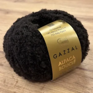 GAZZAL, Alpaca Boucle (130), тёмно-коричневый