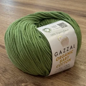 GAZZAL, Organic Baby Cotton (440), свежая зелень