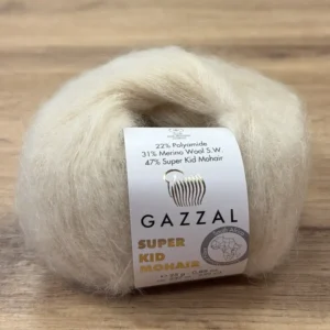 GAZZAL, Super Kid Mohair (64436), молочный