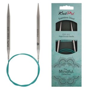 Круговые спицы KnitPro "Mindful" 80см, нерж. сталь 6,0 мм