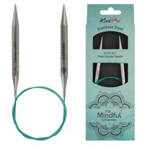 Круговые спицы KnitPro "Mindful" 80см, нерж. сталь 8,0 мм
