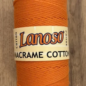 LANOSO, MACRAME COTTON (906), оранжевый