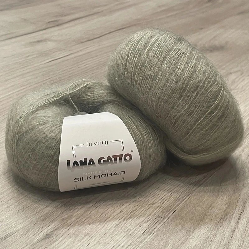 LANA GATTO, SILK MOHAIR (30144), серо-зеленый