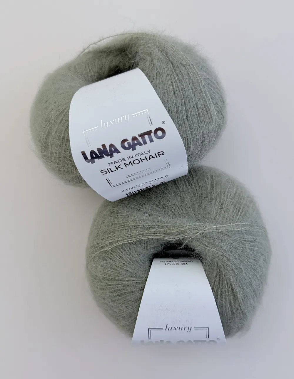 LANA GATTO, SILK MOHAIR (30144), серо-зеленый — изображение 3