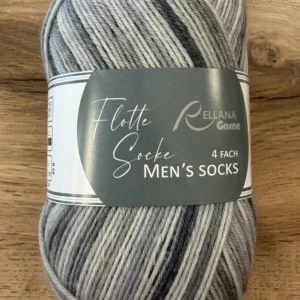 RELLANA GARNE, Rellana Flotte Socke 4f. Men´s Socks (3200), чёрно-белое кино