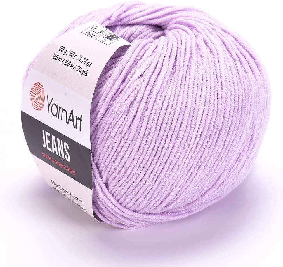 YARN ART, Jeans (19), светло-сиреневый
