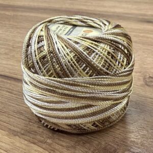 YARN ART, TULIP (454), мелланж желто-коричневый