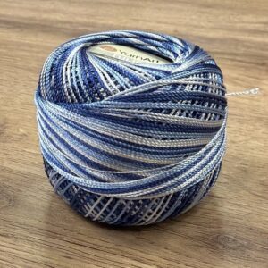 YARN ART, TULIP (456), мелланж сине-бело-голубой