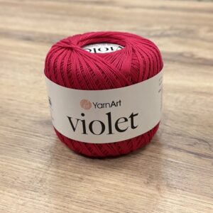 YARN ART, VIOLET (6358), красный