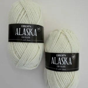 DROPS Alaska uni colour, 02 белый