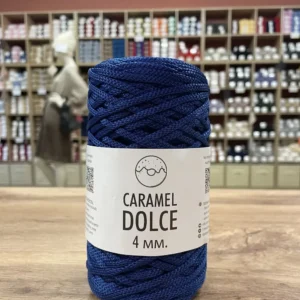 ПРЯЖА ЦЕНТР, Dolce 4мм, Синий Император 8502