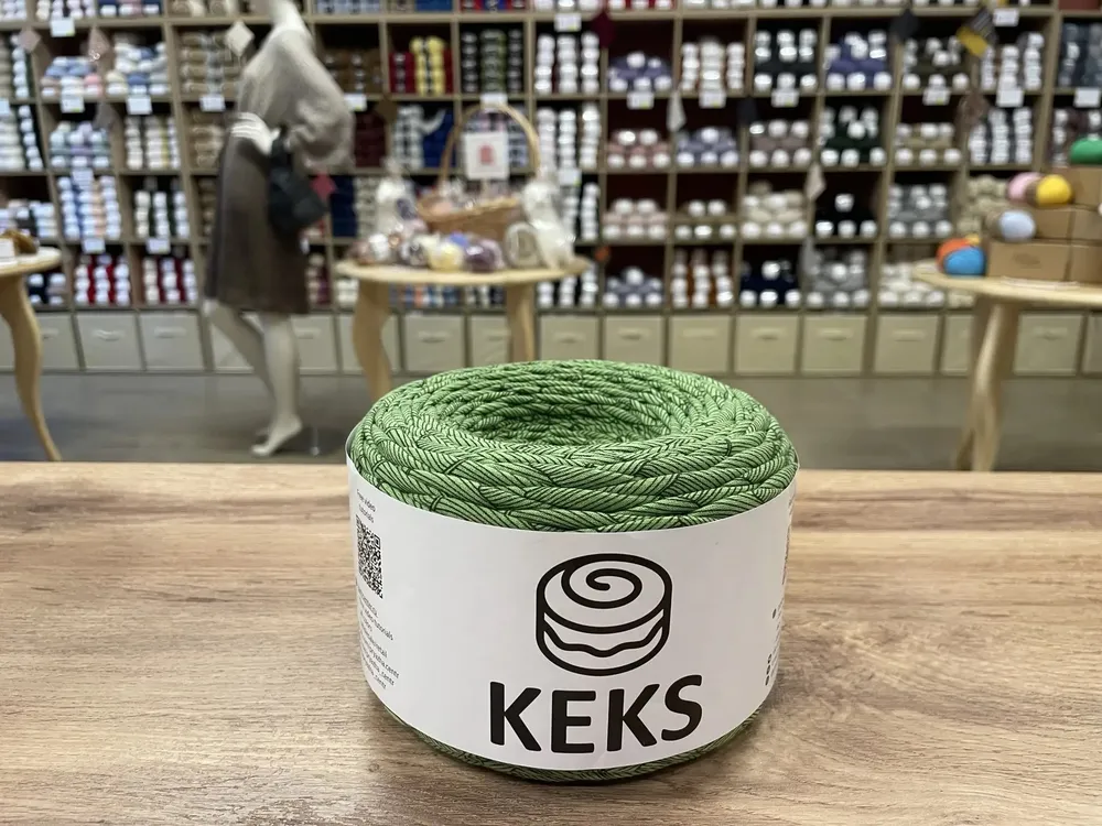 ПРЯЖА ЦЕНТР, Keks 4мм Базилик 8288 — изображение 3