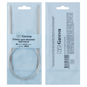 Круговые спицы Gamma MKG сталь 3,5 мм 80 см с металл. леской