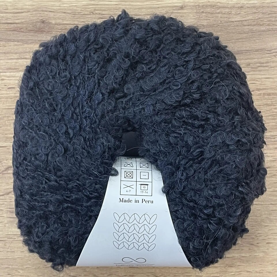 INFINITY, ALPACA BOUCLE (1099), чёрный